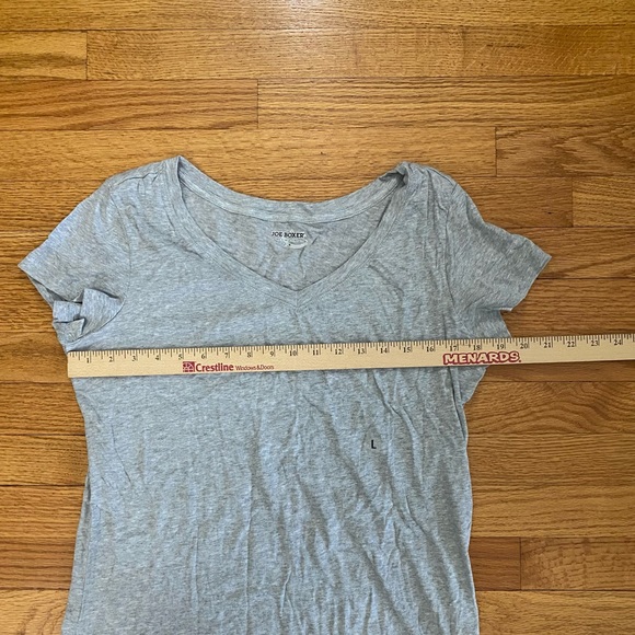 NWOT, Joe Boxer Vneck Tshirt, Grey, Size LARGE - Picture 5 of 6